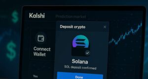 Kalshi’s Embrace of Solana Signals a Shift Towards Crypto-Native Prediction Markets Close-up of Kalshi's prediction market interface confirming a Solana (SOL) crypto deposit, showcasing Zero Hash integration and fast blockchain funding.