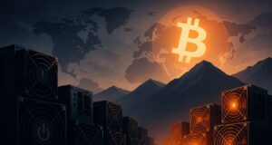 Bitcoin Mining Reels from Historic Hashrate Swings — But Miners Refuse to Sell Generate the SEO optimized alt text for the image.