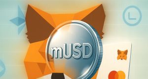 MetaMask’s mUSD Is Live: The First Wallet-Native Stablecoin Aims at DeFi — and Daily Spending MetaMask fox silhouette framing a dollar-pegged mUSD coin, with subtle Ethereum and Linea motifs and a minimal payment card