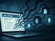 Invisible ModStealer Malware Spreads Through Fake Job Ads to Drain Crypto Wallets Editorial illustration of ModStealer malware stealing crypto through fake job ads, with a glowing laptop, digital wallet icons, and subtle Windows, Mac, and Linux symbols in the background.