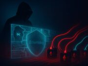 North Korean Hackers Use Blockchain to Hide Crypto-Stealing Malware Illustration of North Korean hackers using the EtherHiding technique to hide crypto-stealing malware within blockchain smart contracts, shown as glowing data streams breaching a digital blockchain wall.