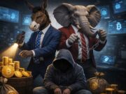 SAFE Crypto Act Targets Crypto Scams With Treasury-Led Enforcement and Stablecoin Recovery Democrats and Republicans rarely agree, but crypto crime has become a rare point of bipartisan alignment. In this illustration, the donkey and the elephant stand side by side, signaling a joint political effort to crack down on scams, fraud, and illicit activity in digital asset markets.