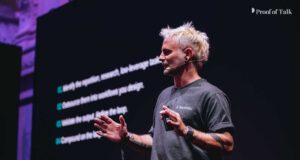 Exclusive Interview: Marcus “Mog” Graichen, The Translator of Bittensor Marcus Graichen, founder and CEO of Taostats, speaking on stage at the Proof of Talk 2026 summit in Paris.