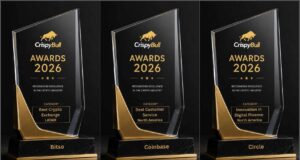 CrispyBull Awards 2026 Recognize Bitso, Coinbase and Circle with Regional Honors CrispyBull Awards 2026 recognizing Bitso, Coinbase and Circle as regional winners for crypto exchange, customer service and digital finance innovation.
